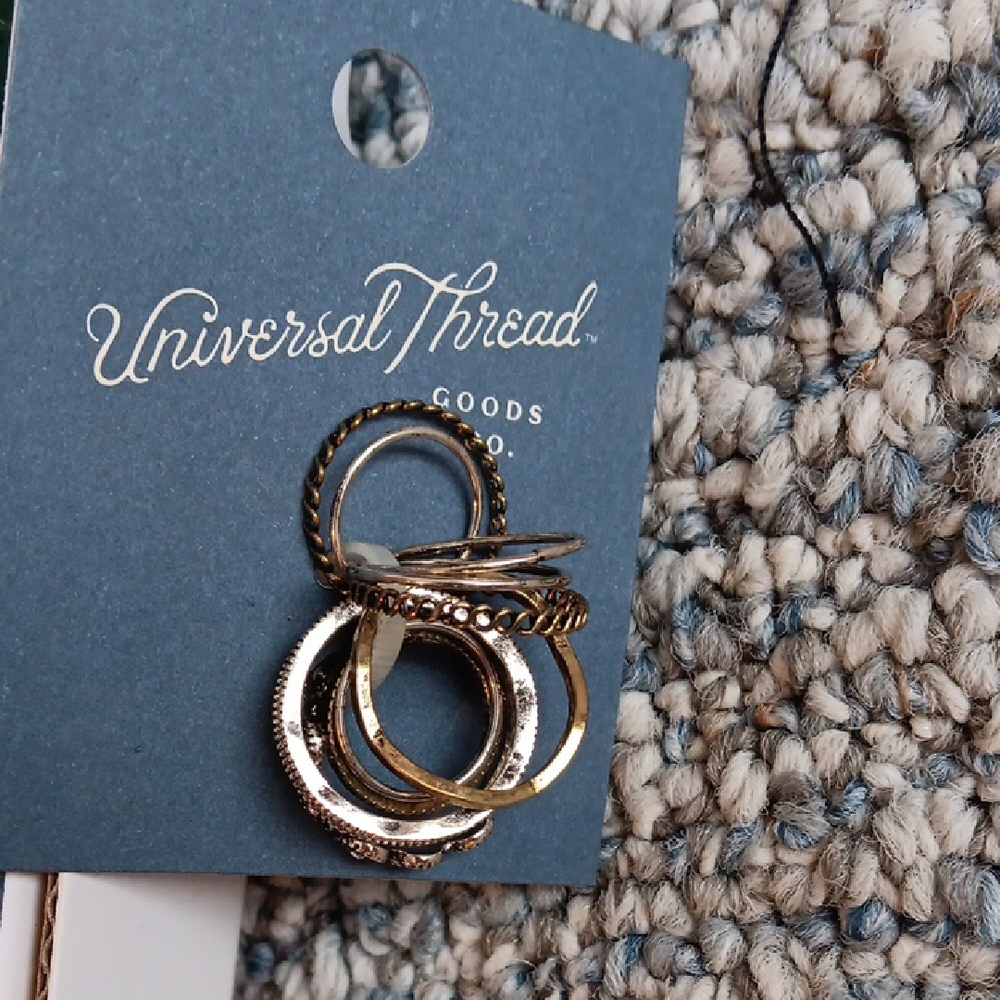 Universal Thread Mixed Metal Ring Collection